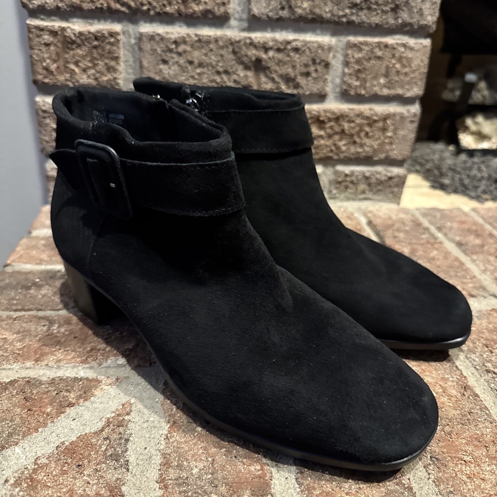 Munro Callie Water Resistant Ankle Bootie Women's Black Size US 10N #662